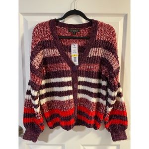 Joseph A Women’s Striped Button Down Cardigan